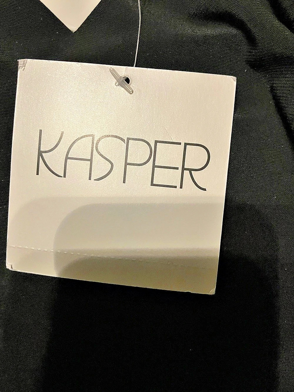 Kasper Henna Combo Geometric Tunic in Black & Blue Size Small NWT - Picture 5 of 8